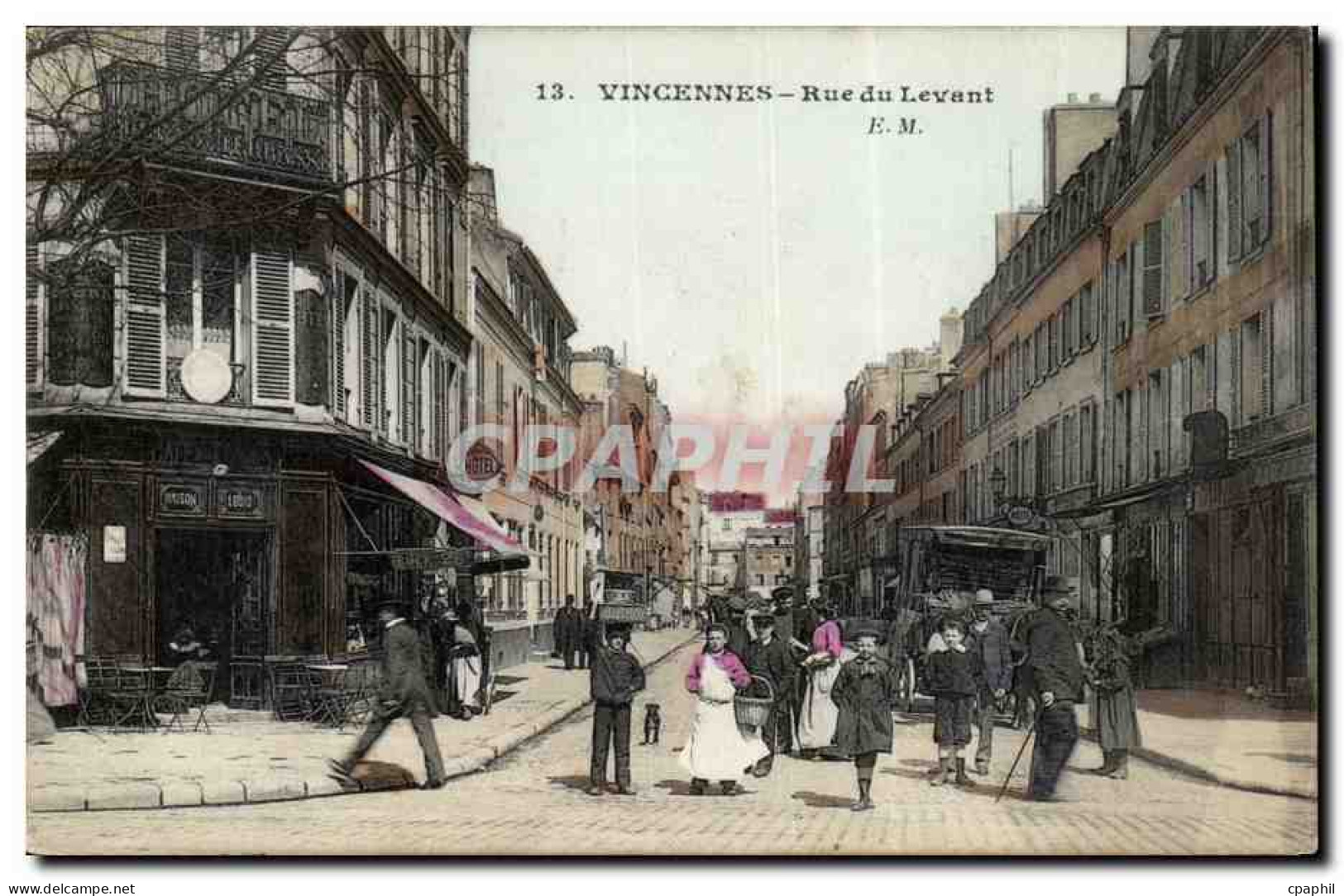 Vincennes CPA Rue du Levant TOP