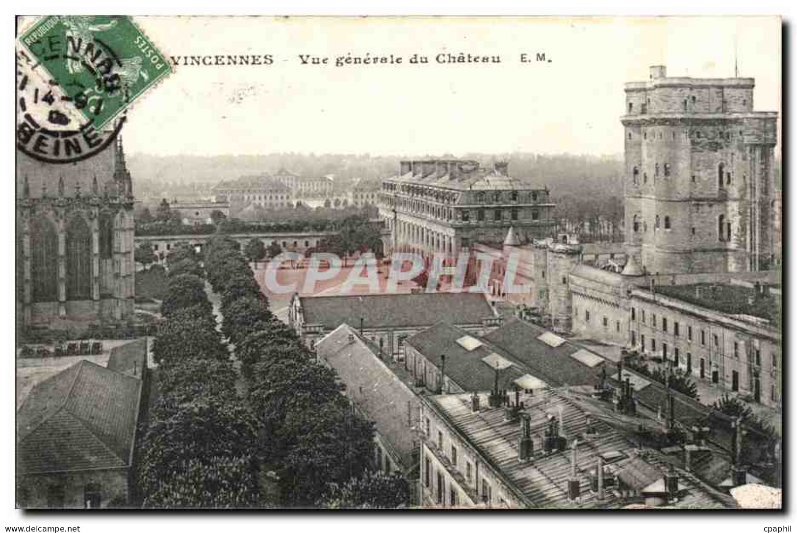 Vincennes- Vue General du Chateau-CPA
