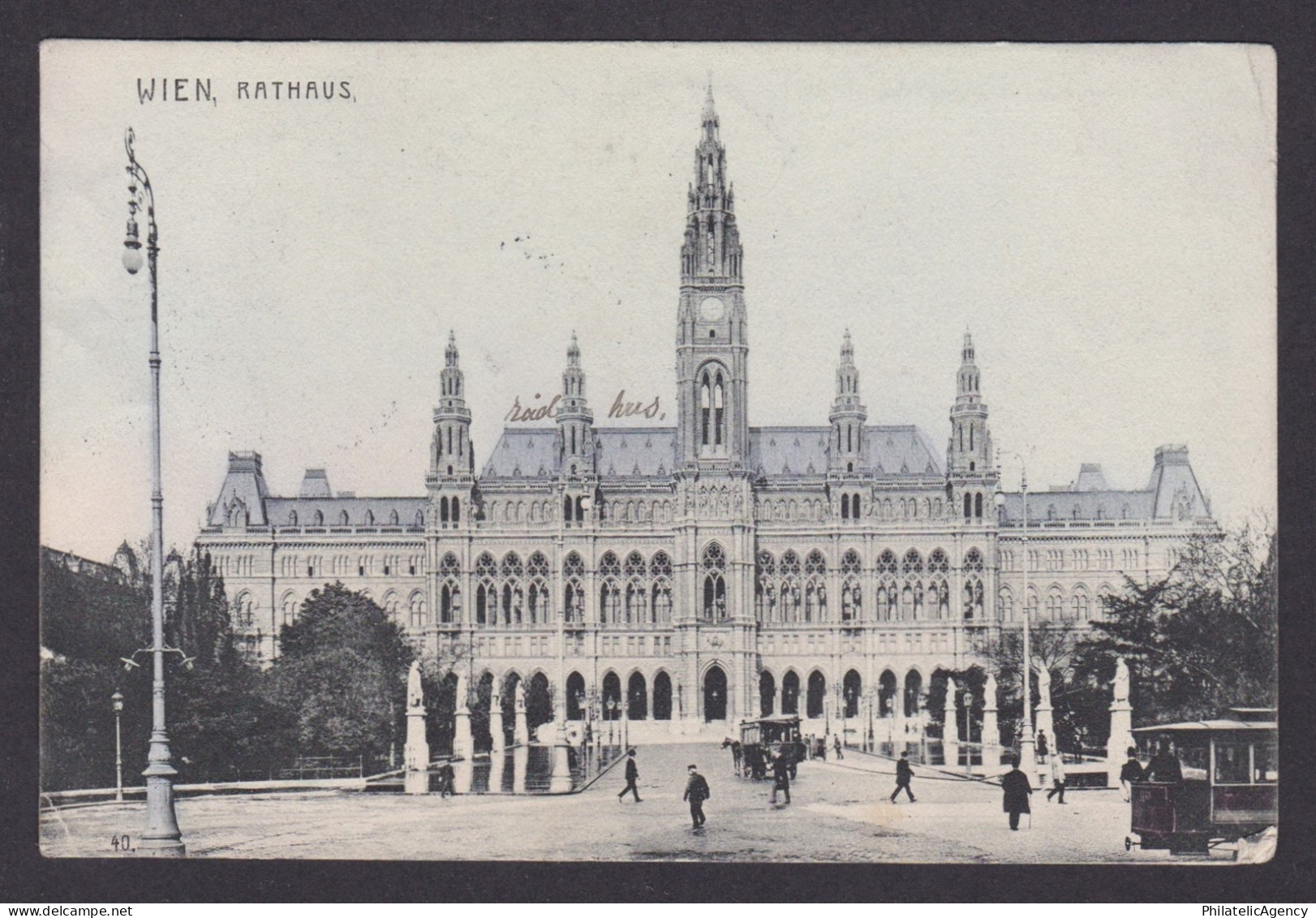 Vintage postcard, Austria Vienna, Rathaus
