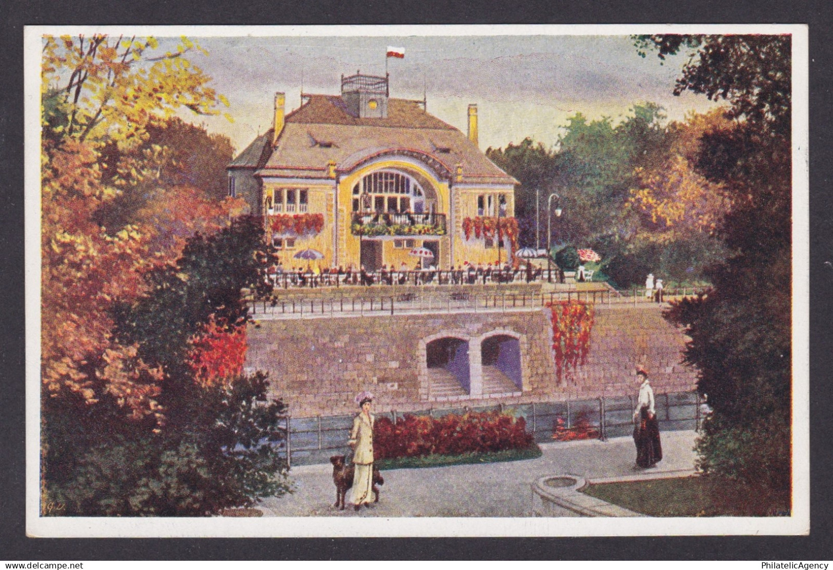 Vintage postcard, Austria Vienna, Stadtpark, Meierei