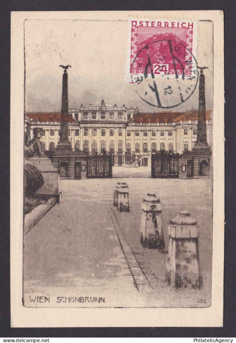 Vintage postcard, Austria Vienna, Wien Schönbrunn