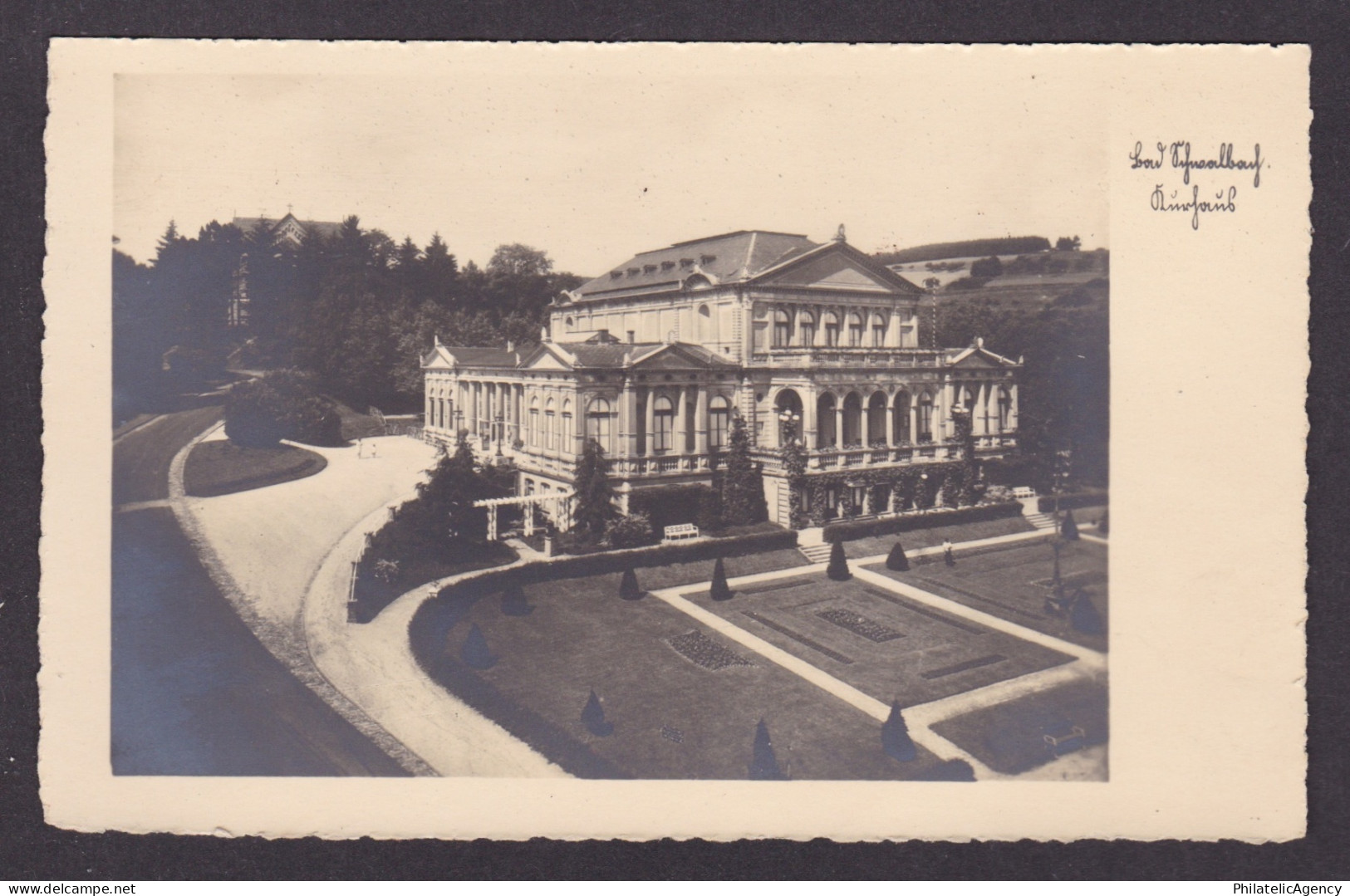 Vintage postcard Bad Schwalbach Kurhaus Hesse Germany