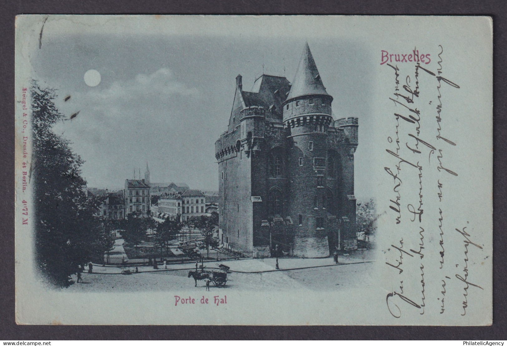 Vintage Postcard Belgium Brussels Halle Gate 1900