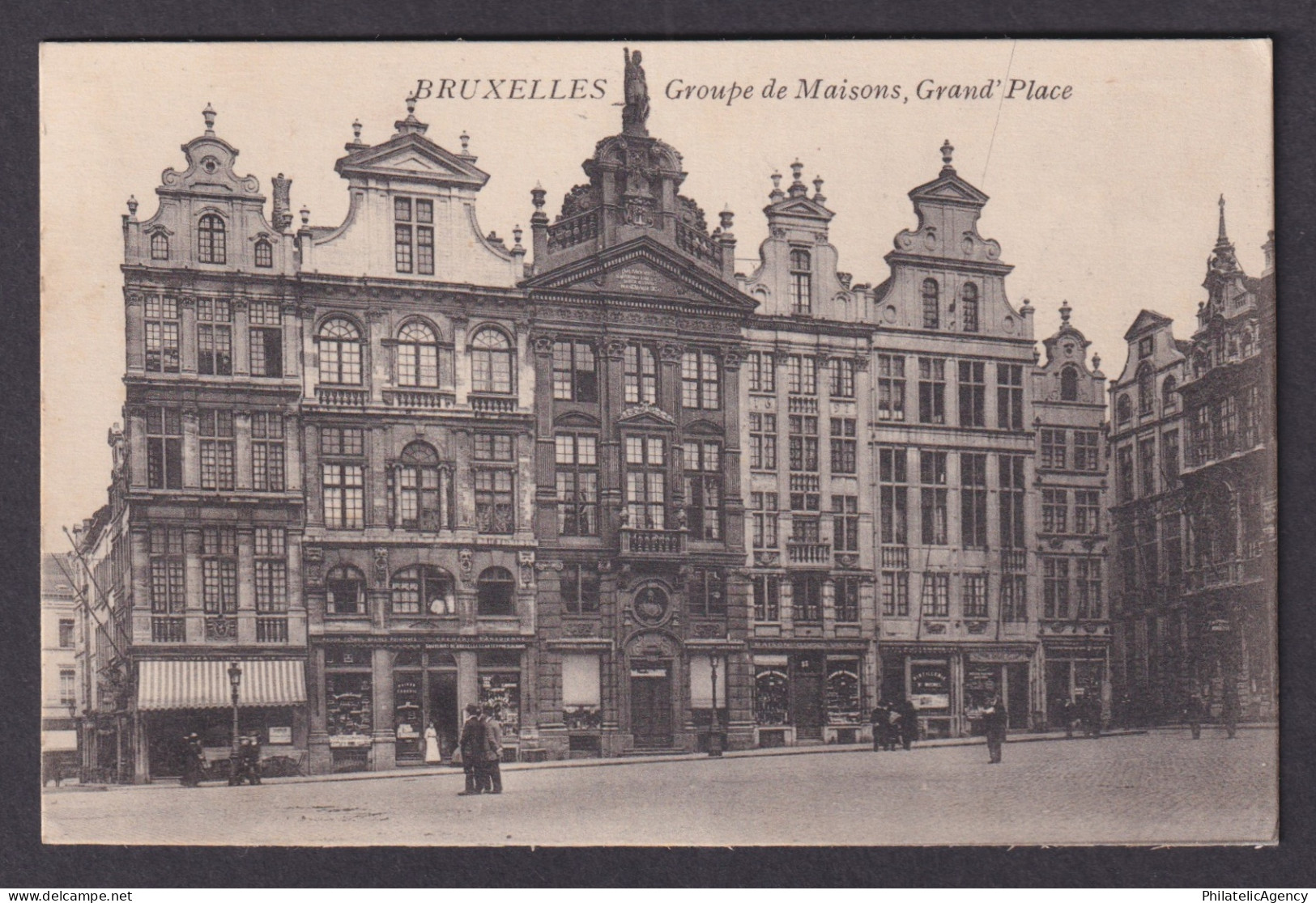 Vintage Postcard Belgium Brussels Houses Grand Place