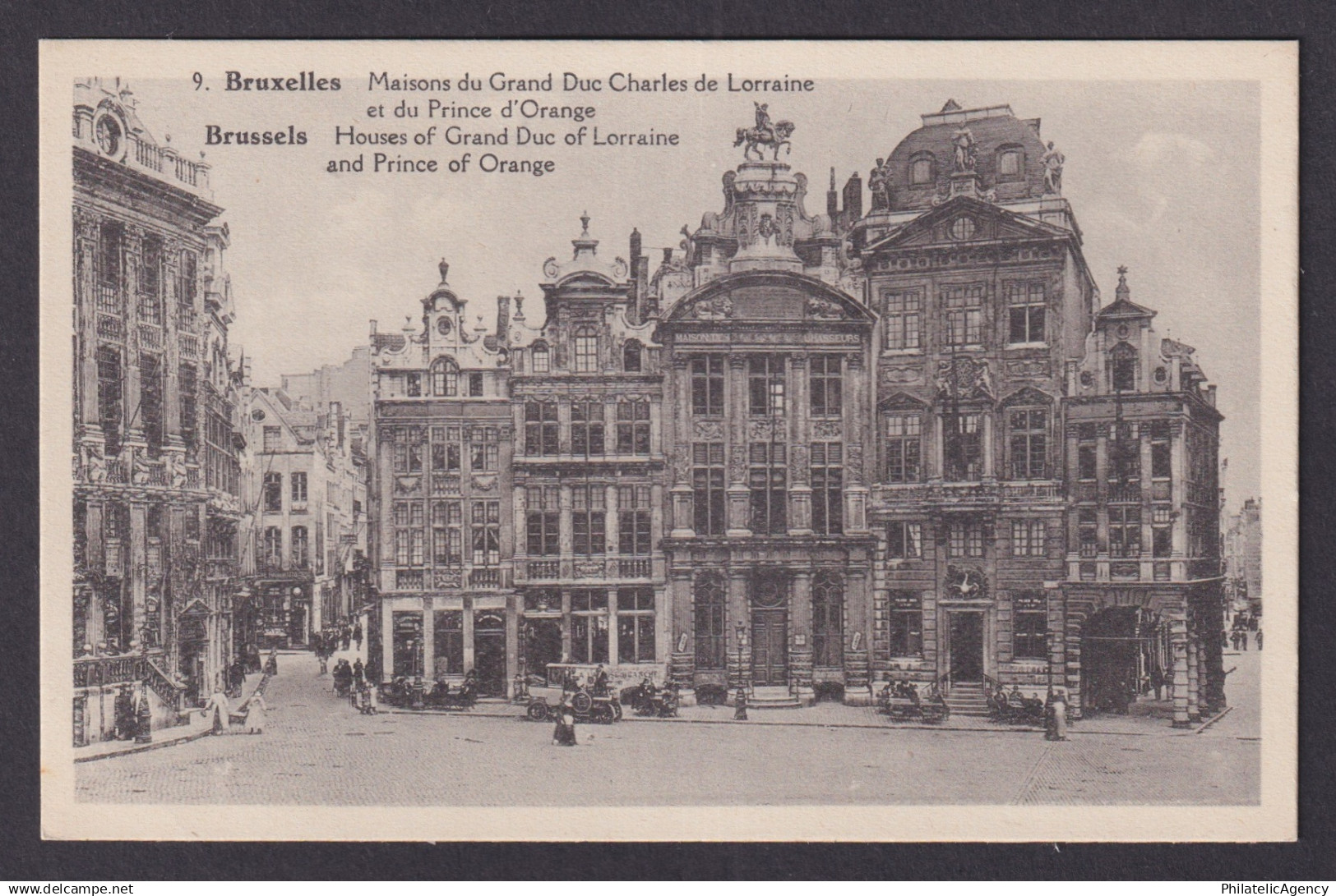 Vintage Postcard Belgium Brussels Houses of Grand Duc