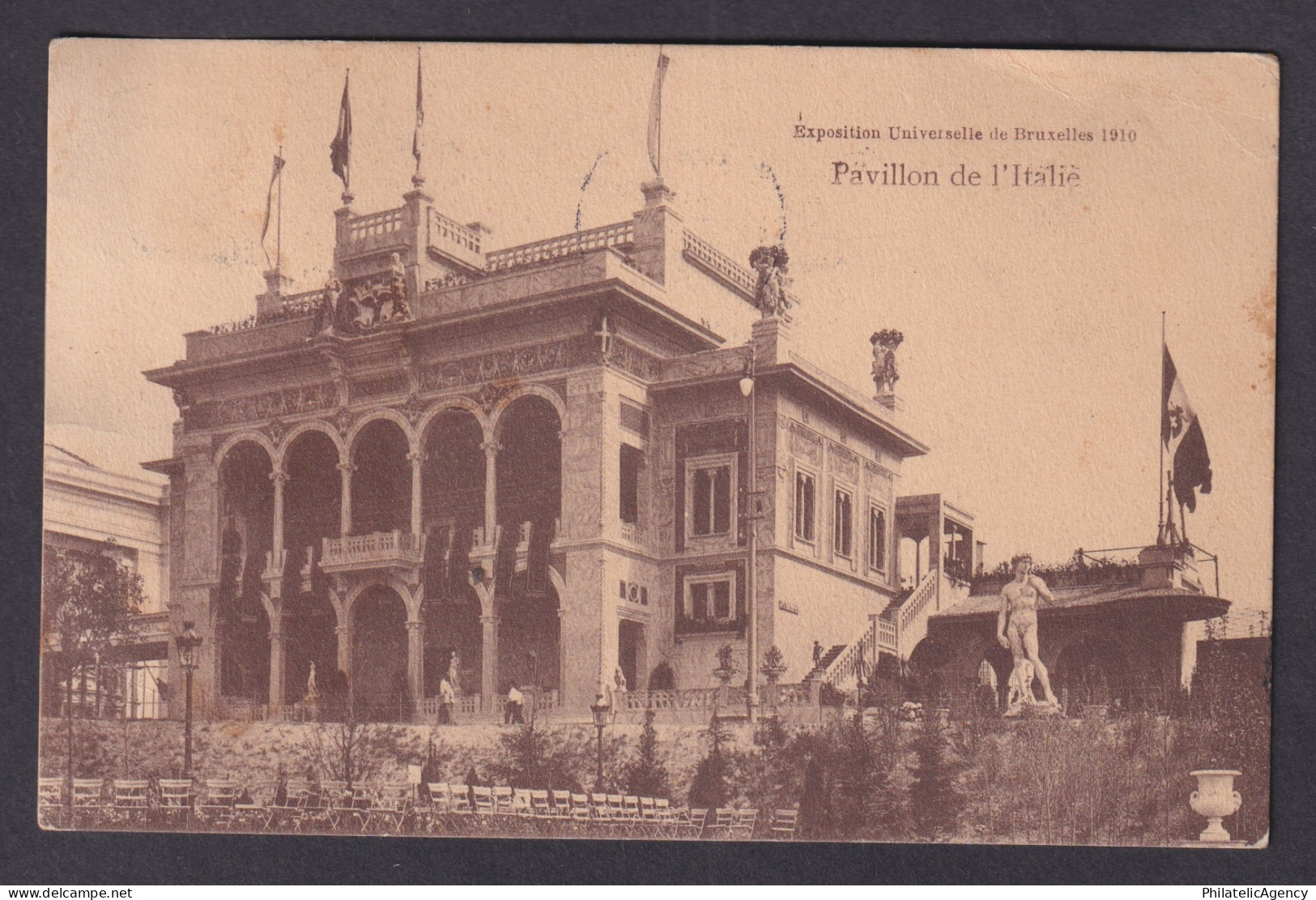 Vintage Postcard Belgium Brussels International Exposition 1910