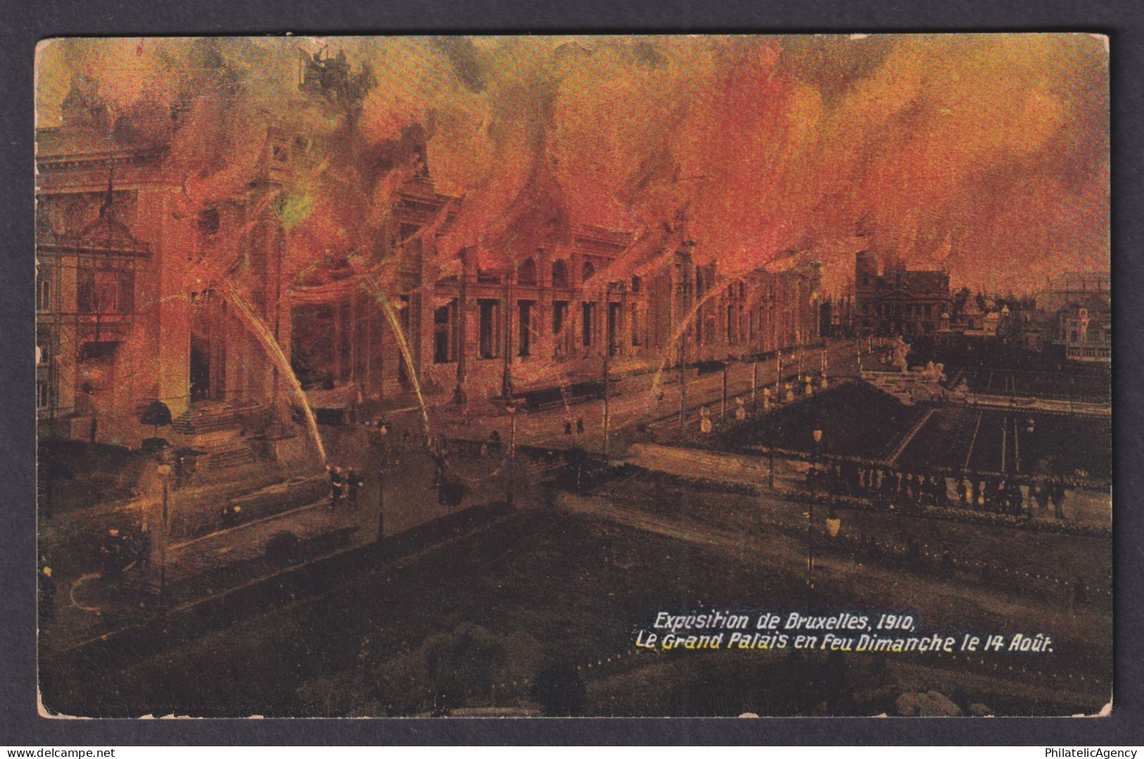Vintage Postcard Belgium Brussels International Exposition 1910