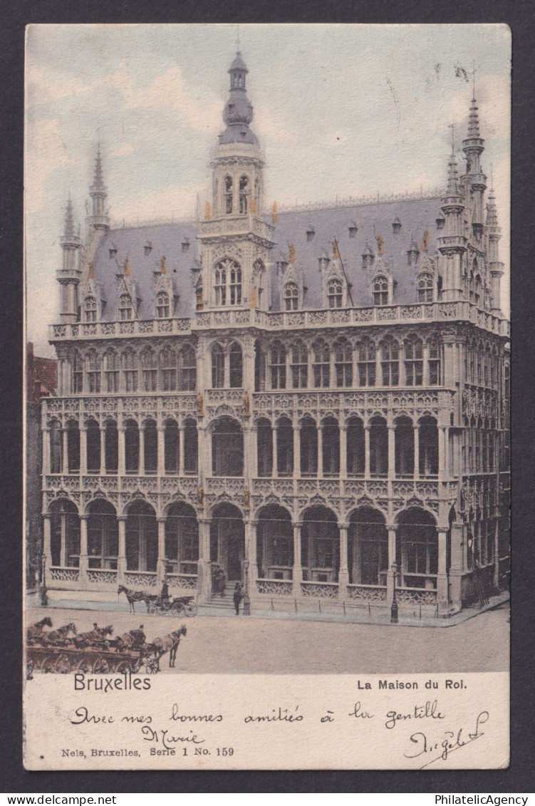 Vintage Postcard Belgium Brussels King's House 1902