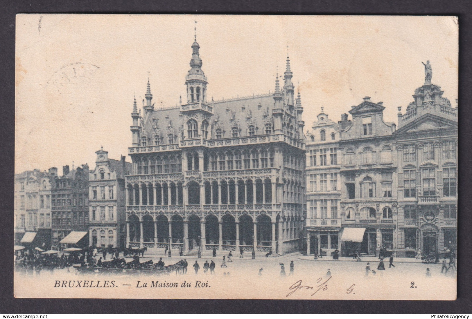 Vintage Postcard Belgium Brussels King's House 1902