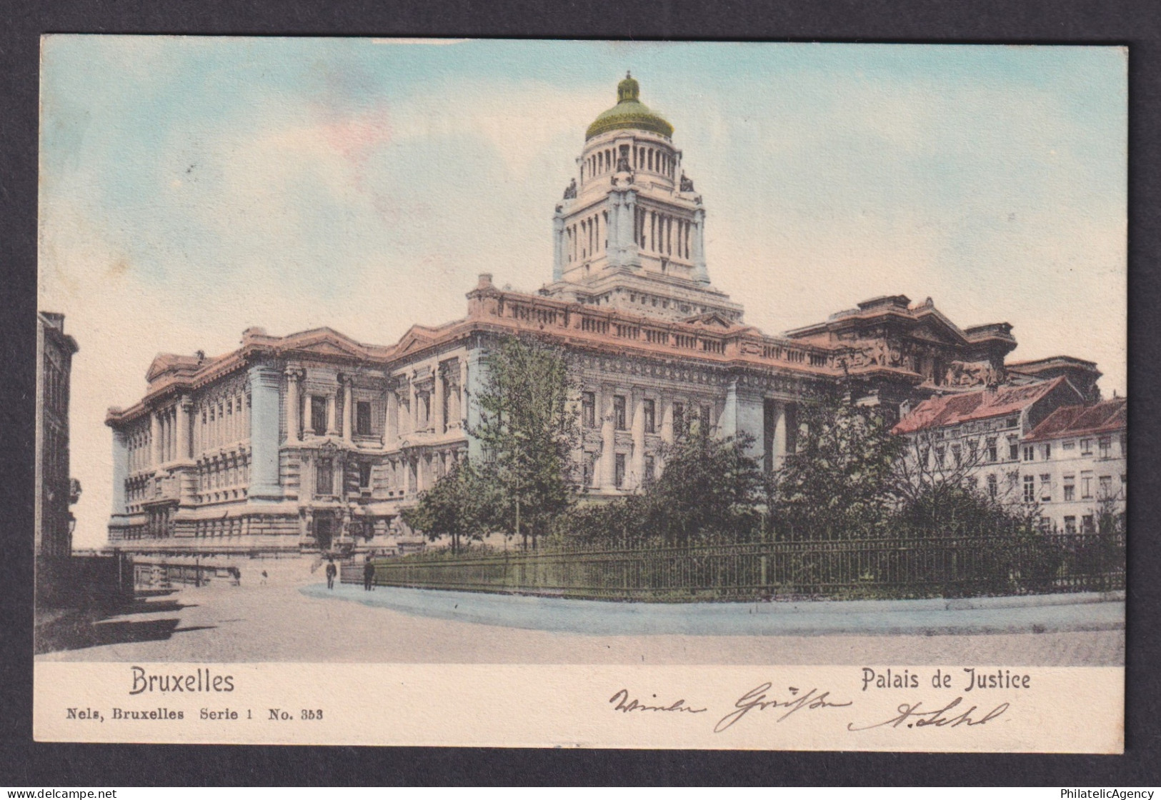 Vintage Postcard Belgium Brussels Palace Justice 1904