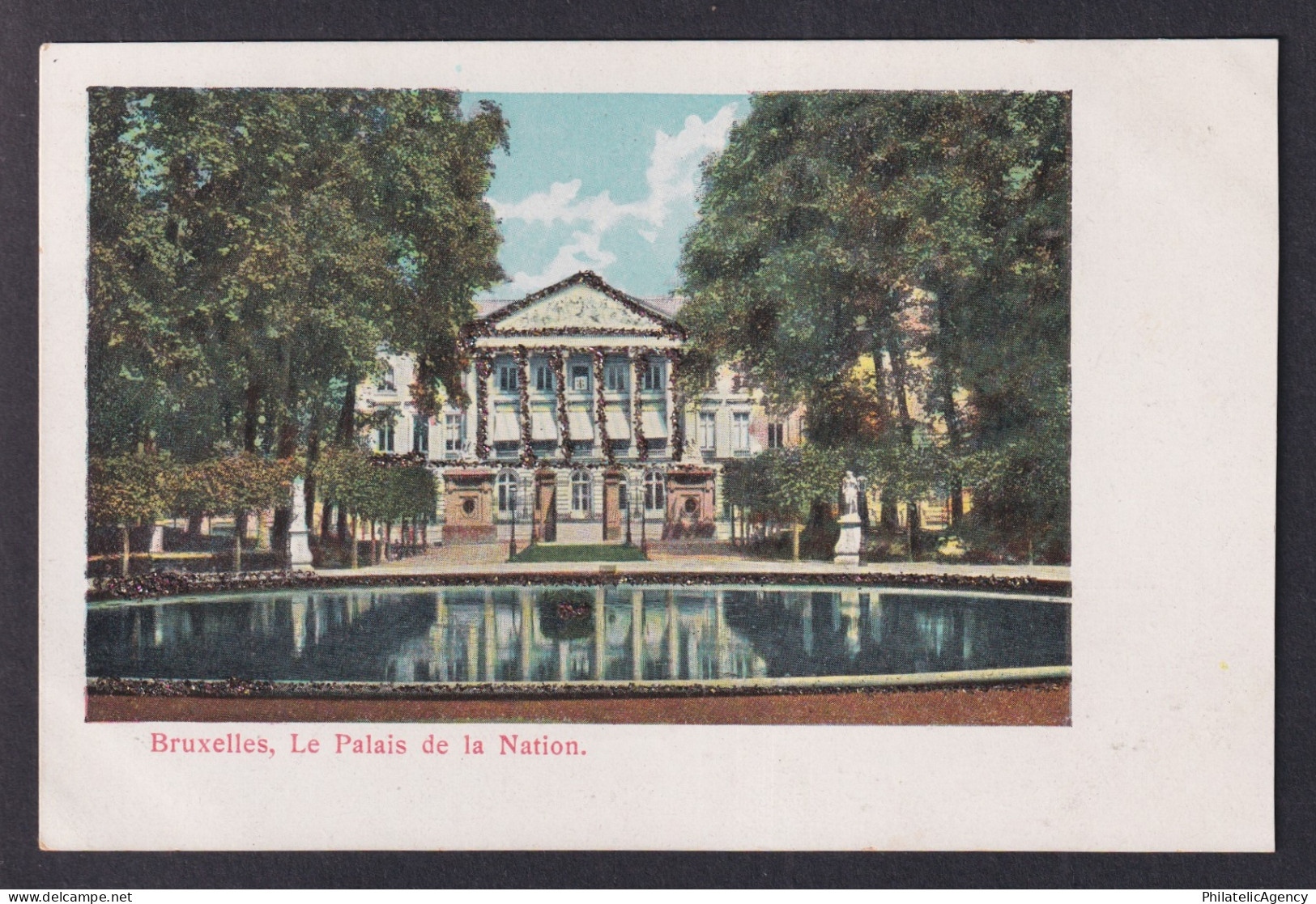 Vintage Postcard Belgium Brussels Palace of Nation
