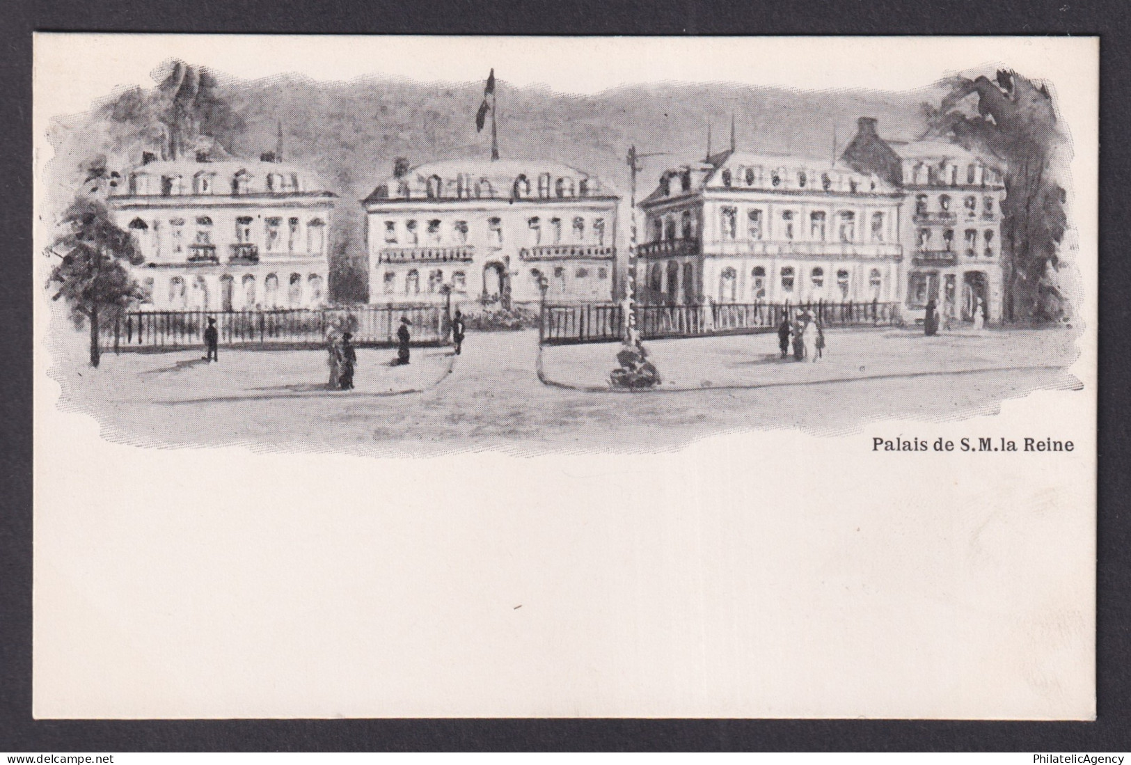 Vintage Postcard Belgium Brussels Royal Palace