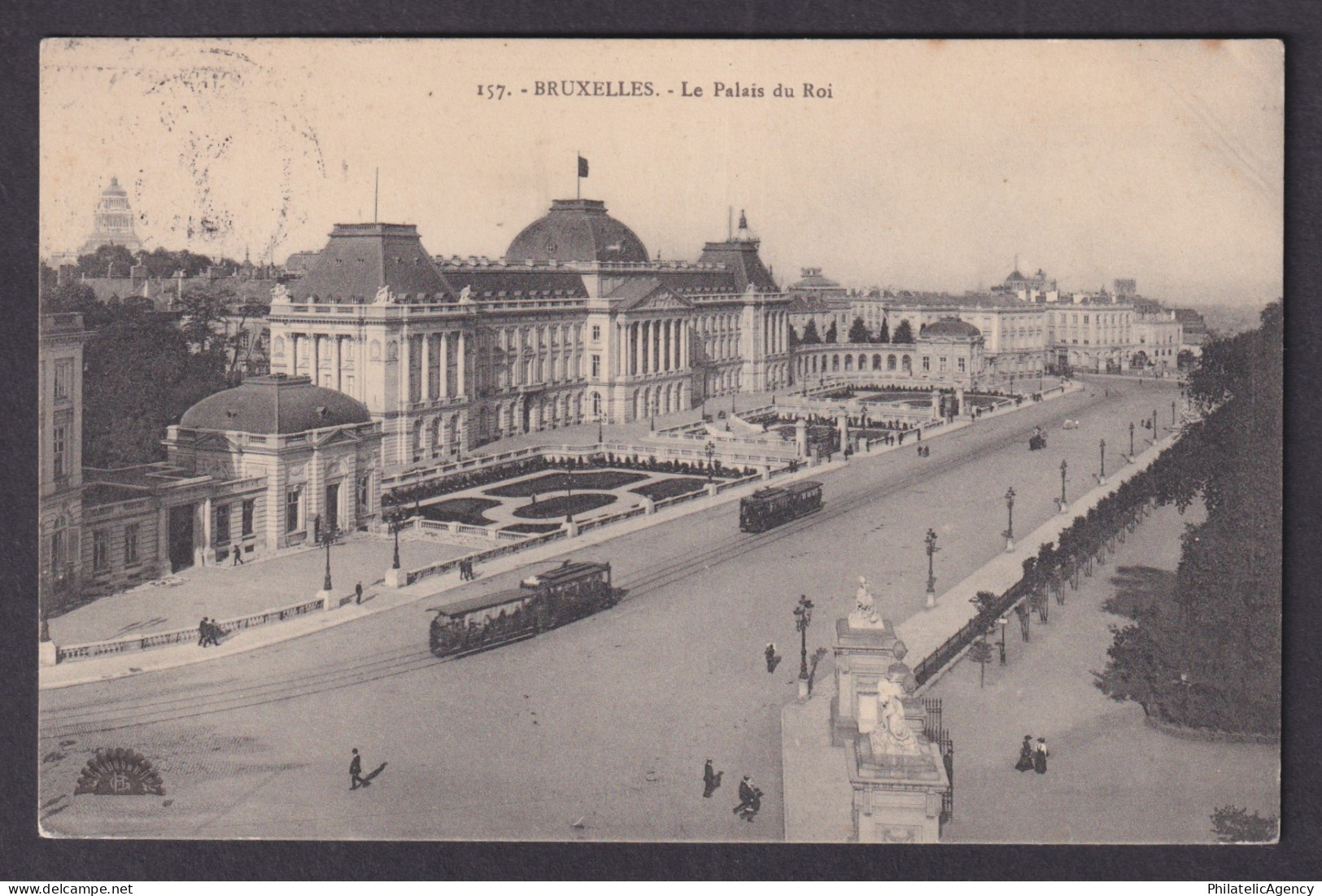 Vintage Postcard Belgium Brussels Royal Palace 1911