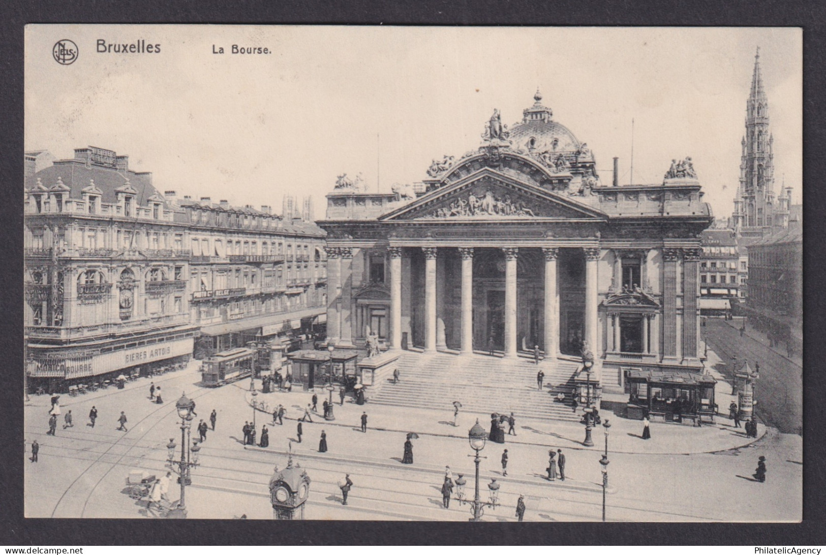 Vintage Postcard Belgium Brussels Stock Exchange