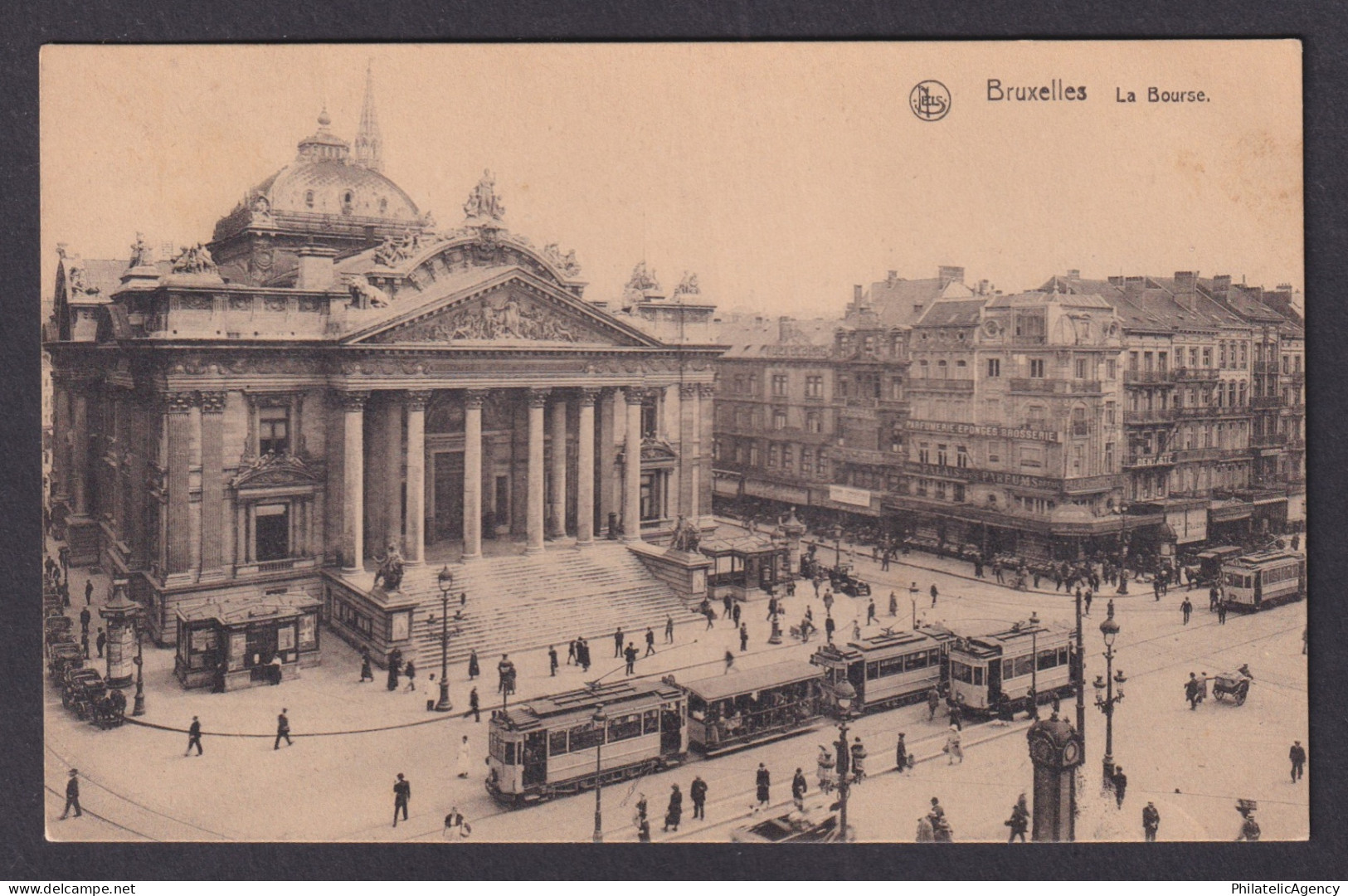 Vintage Postcard Belgium Brussels Stock Exchange