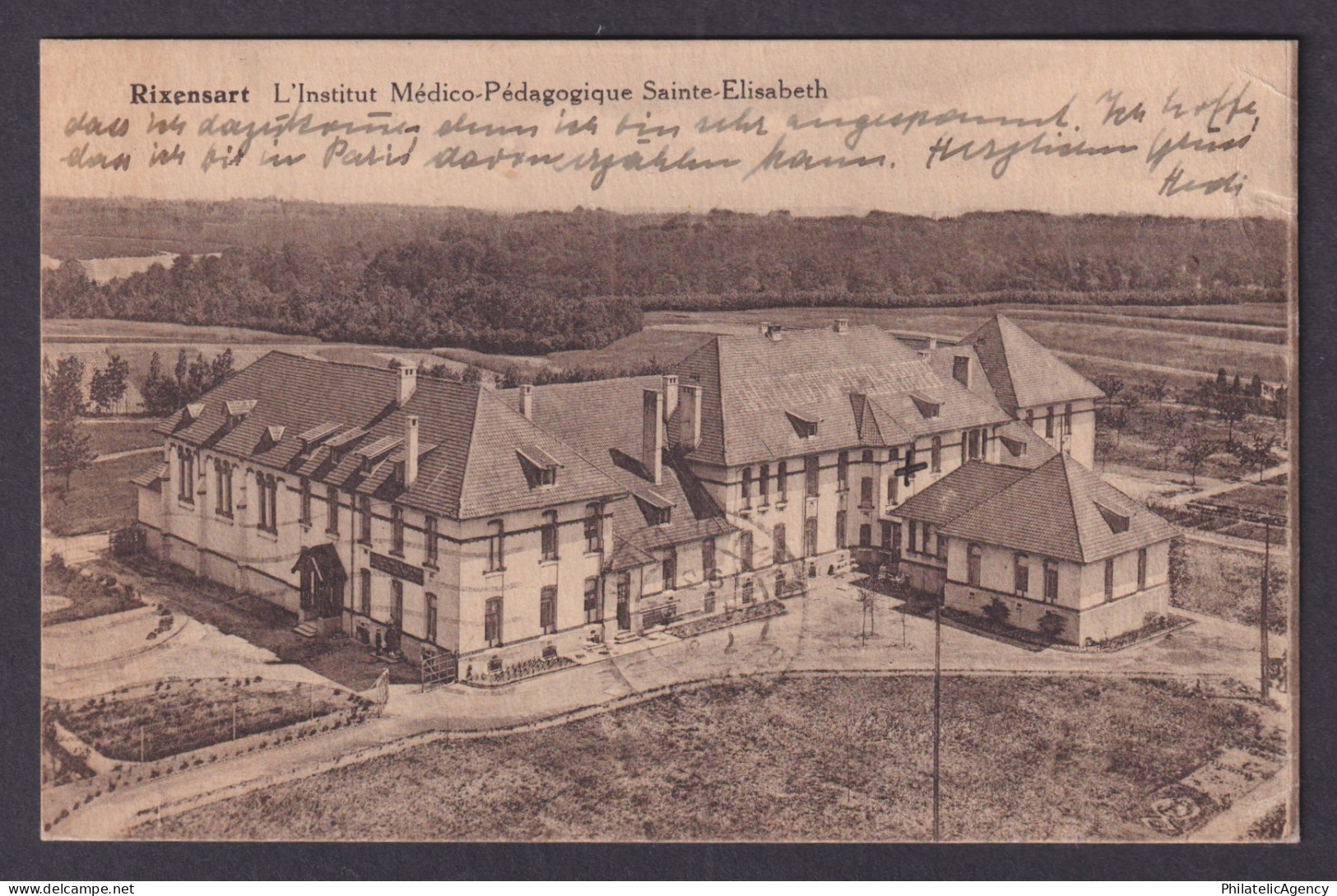 Vintage Postcard Belgium Rixensart St Elisabeth Medical Educational Institute