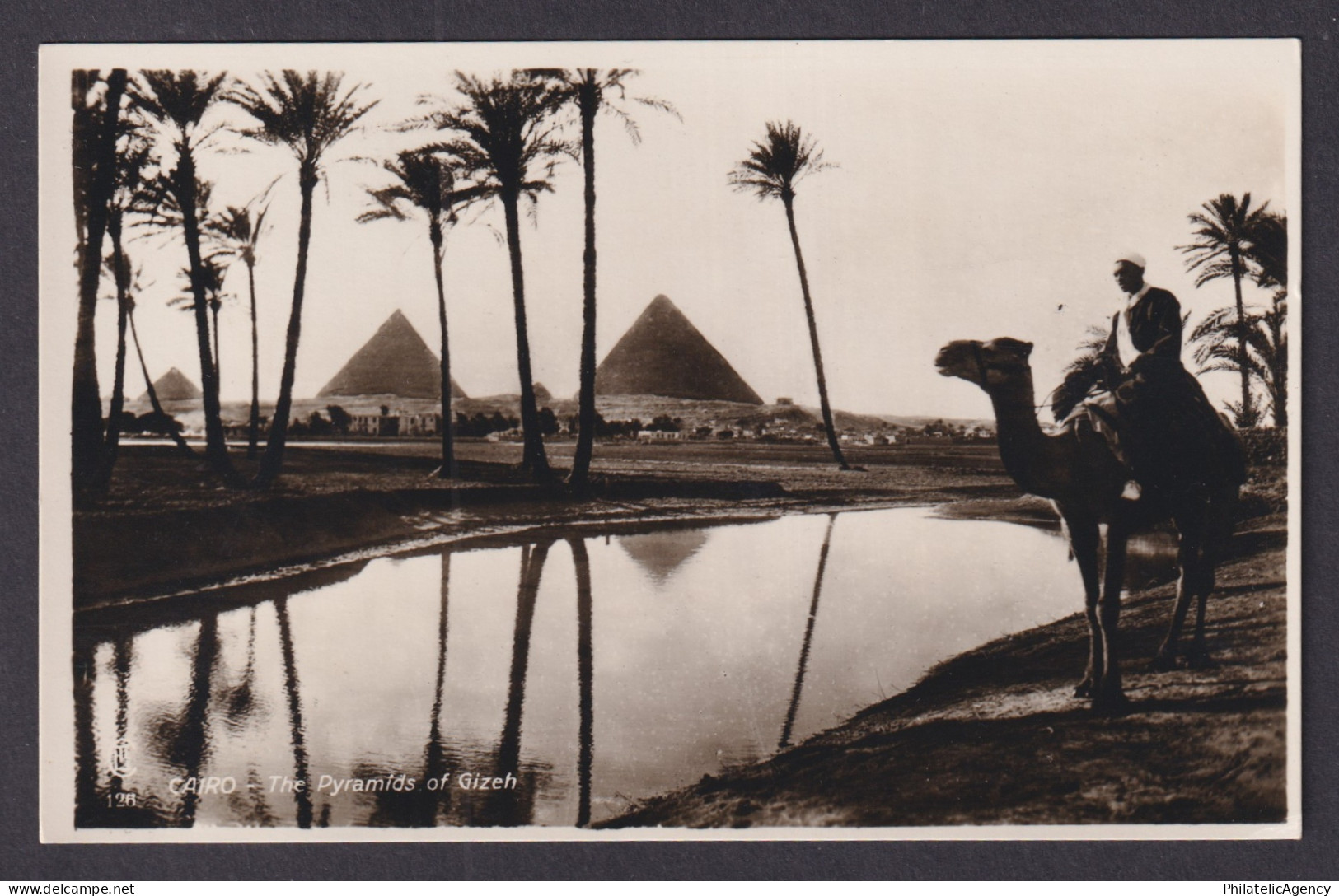 Vintage postcard EGYPT Cairo Pyramids of Gizeh