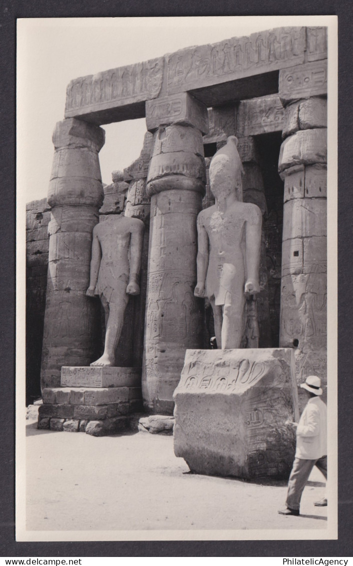 Vintage postcard EGYPT Luxor Temple RPPC
