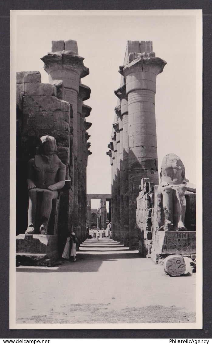 Vintage postcard EGYPT Luxor Temple RPPC