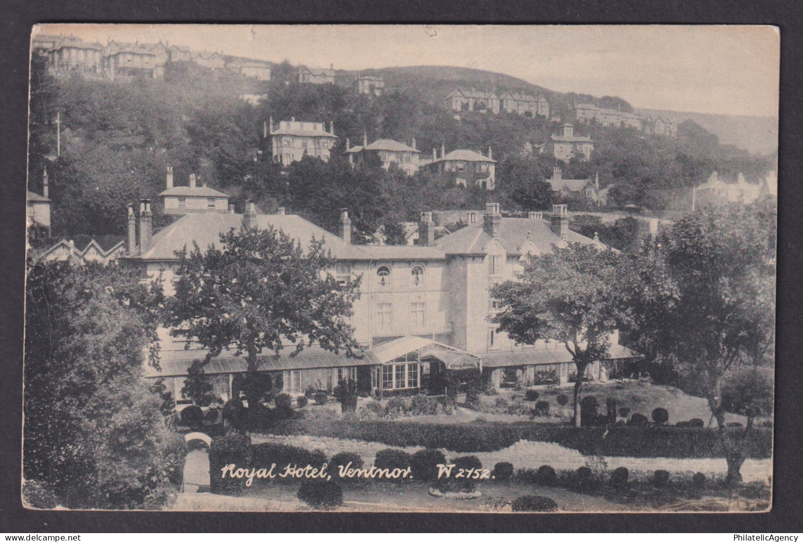 Vintage Postcard England Ventnor Royal Hotel 1909