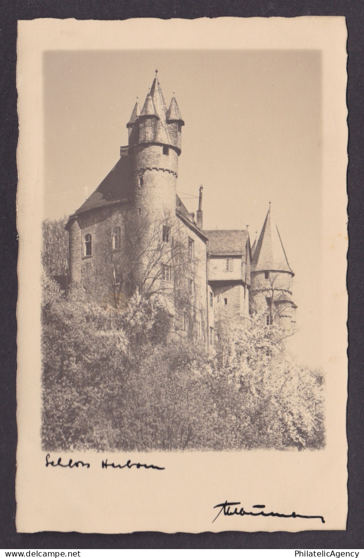 Vintage postcard Hohenstein castle towers Hesse Germany 1930s