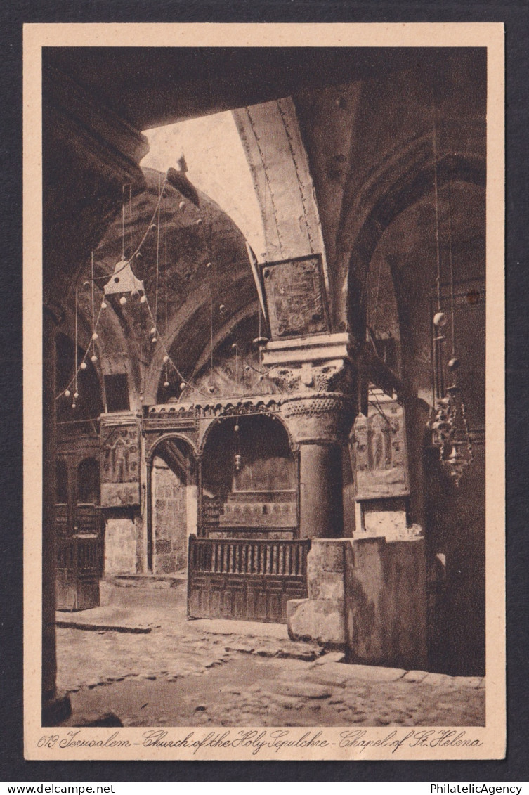 Vintage postcard Israel Jerusalem St Helena Chapel Holy Sepulchre Holy Land