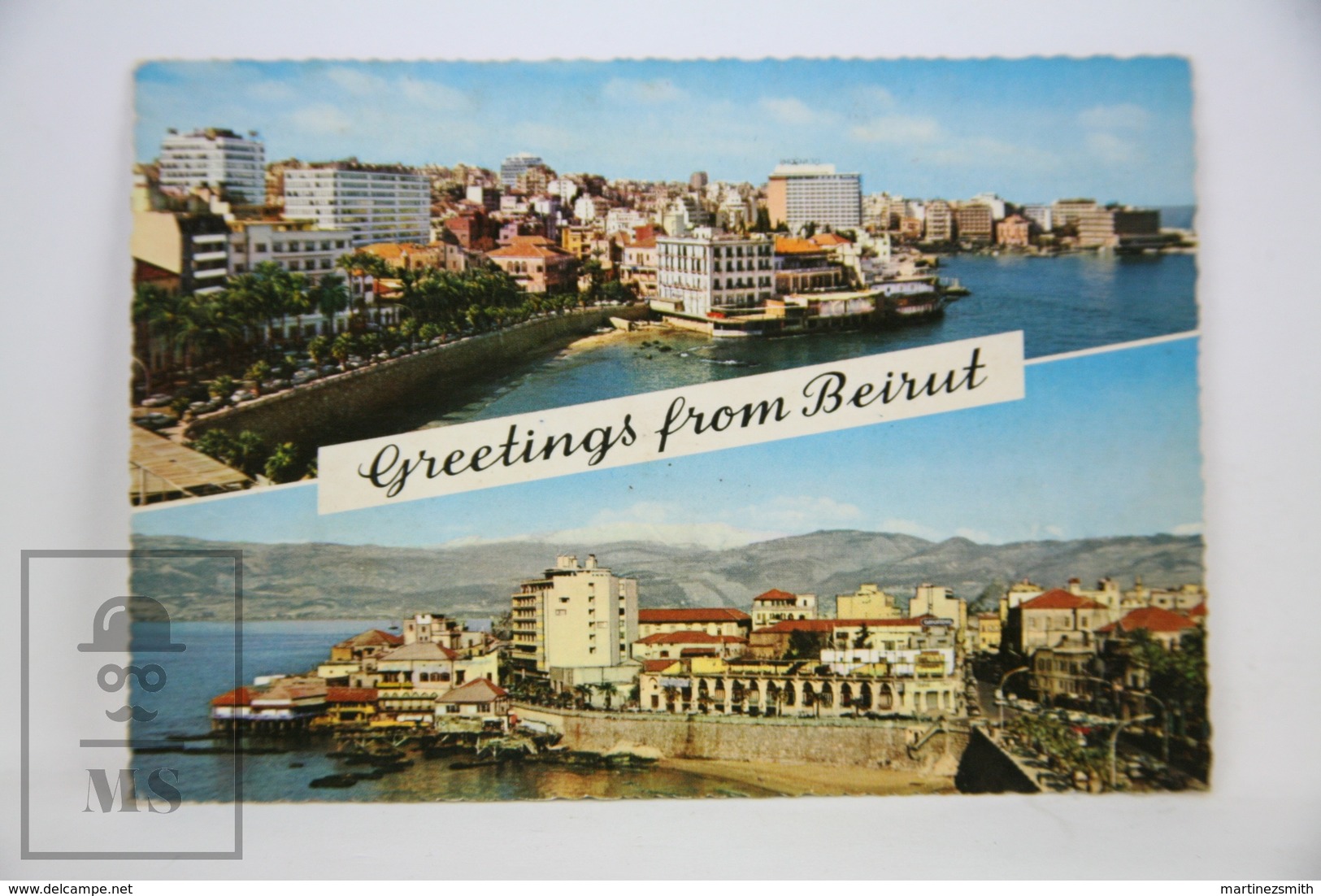 Vintage Postcard Libano - Greetings from Beirut - Posted 1965