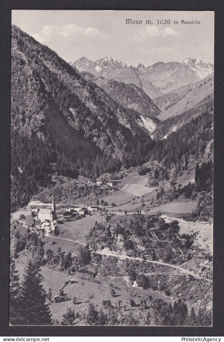 Vintage postcard Moso in Passiria Moos Passeier Alps Trentino Alto Adige Italy