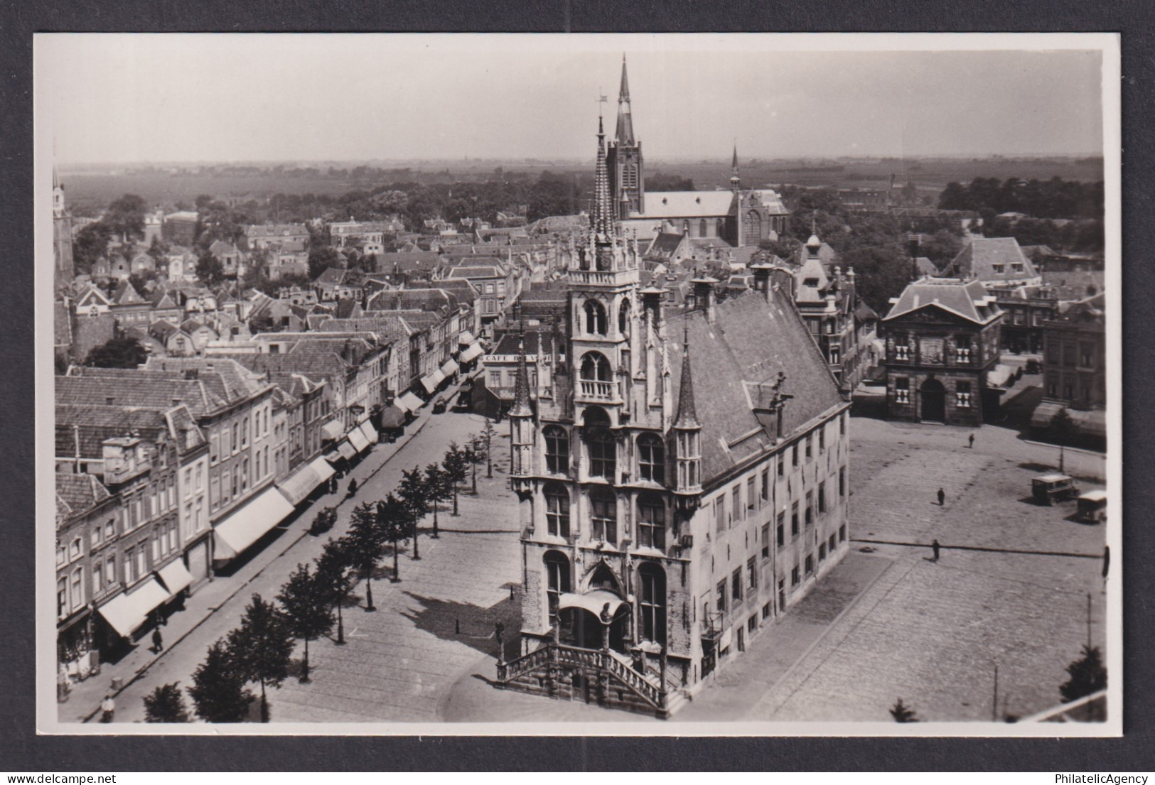 Vintage Postcard Netherlands Gouda Town Hall