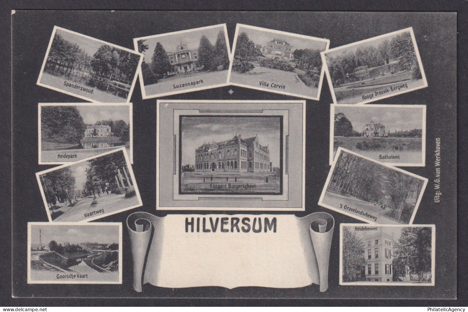 Vintage Postcard Netherlands Hilversum General views