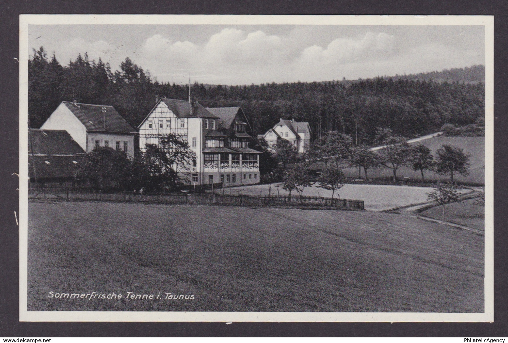 Vintage postcard Sommerfrische Tenne Village Taunus Hesse Germany