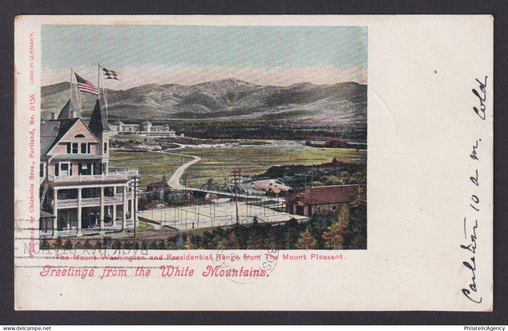 Vintage postcard USA Mount Washington Hotel White Mountains New Hampshire Resort