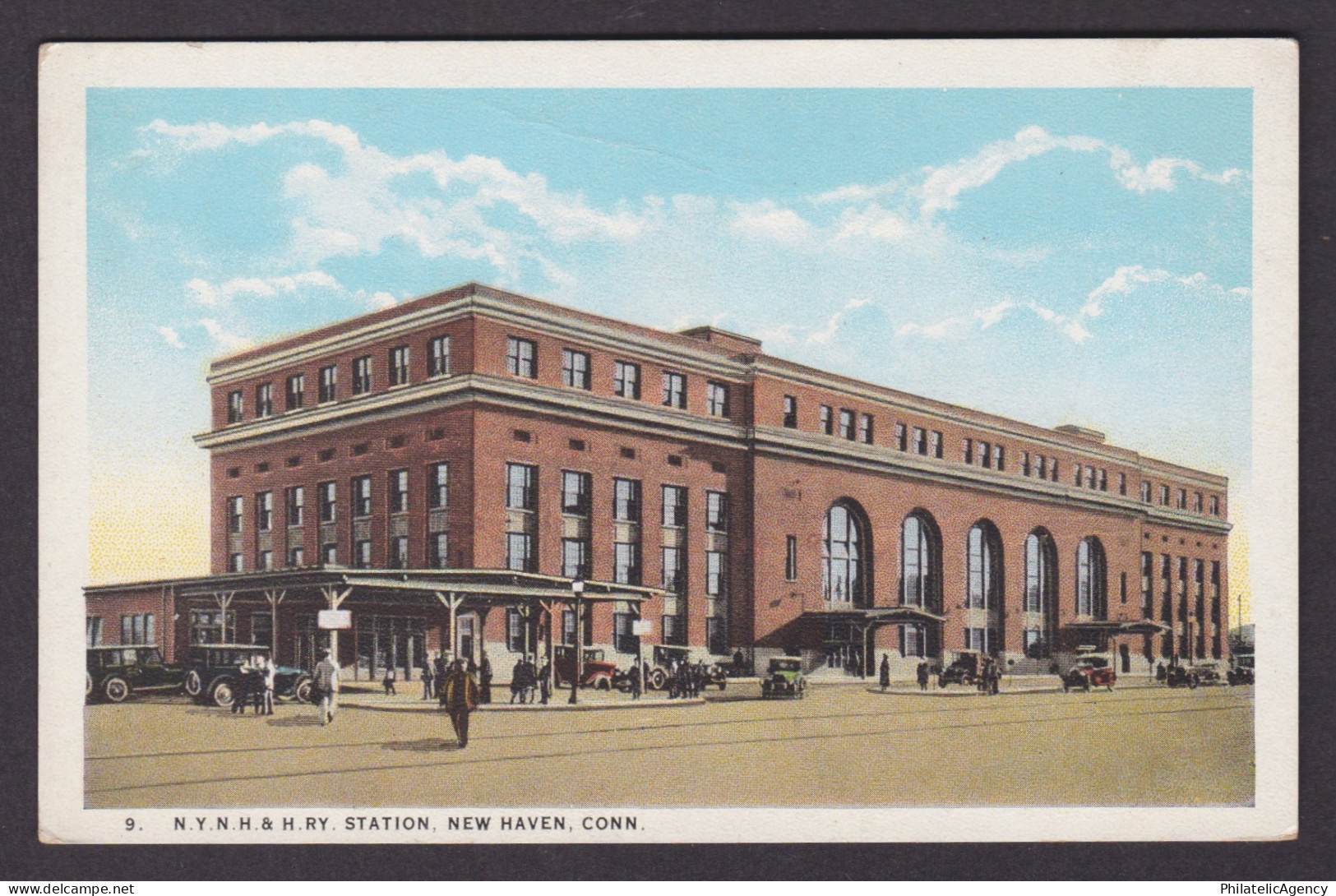 Vintage postcard usa New Haven Connecticut Union Railroad Station 1924