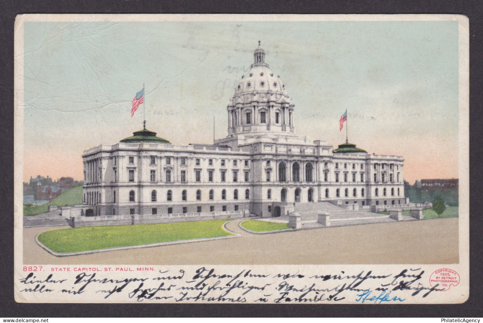 Vintage postcard USA St Paul MN Minnesota State Capitol Building Architecture