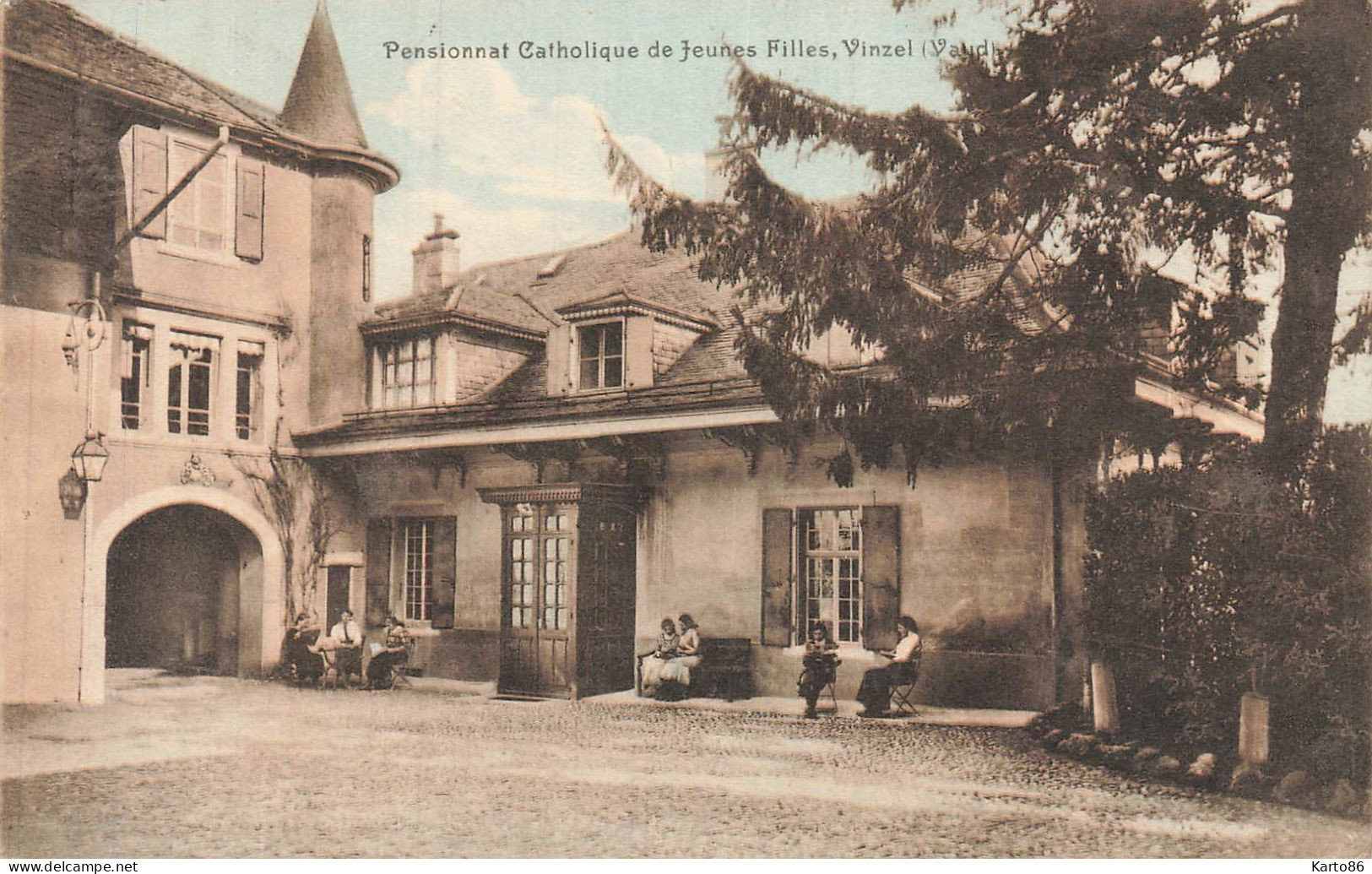 vinzel , vaud , schweiz * pensionnat catholique de jeunes filles * suisse