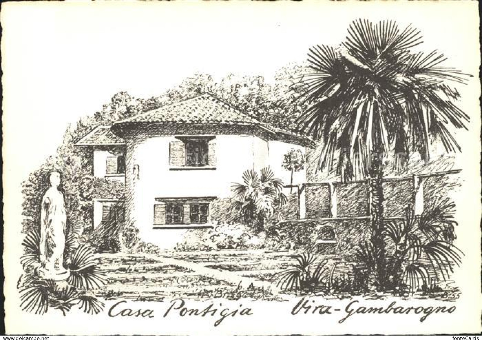 Vira Gambarogno Casa Pontigia Kuenstlerkarte