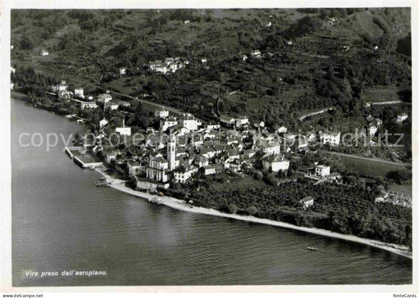 Vira Gambarogno Fliegeraufnahme