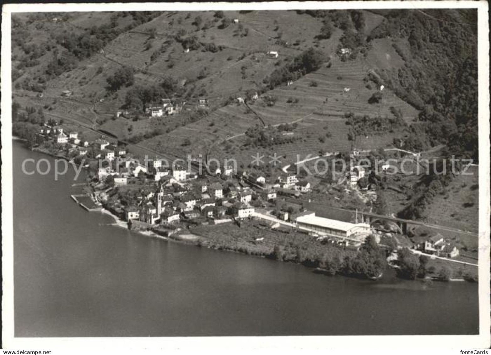 Vira Gambarogno Fliegeraufnahme