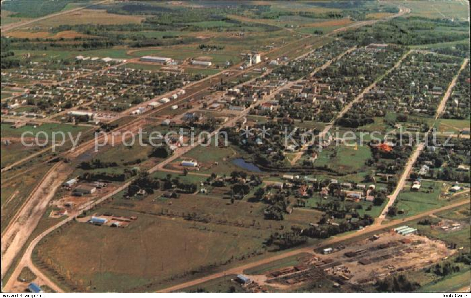 Virden Manitoba The Oil Capital of Manitoba aerial view