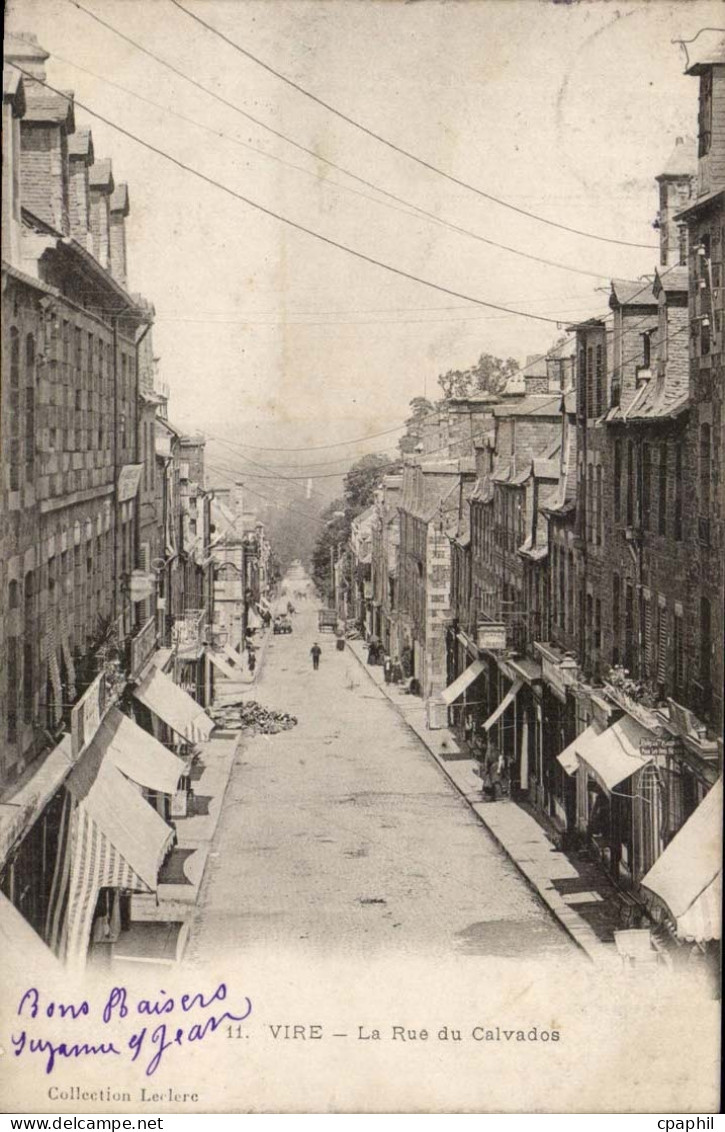 Vire CPA Rue du Calvados