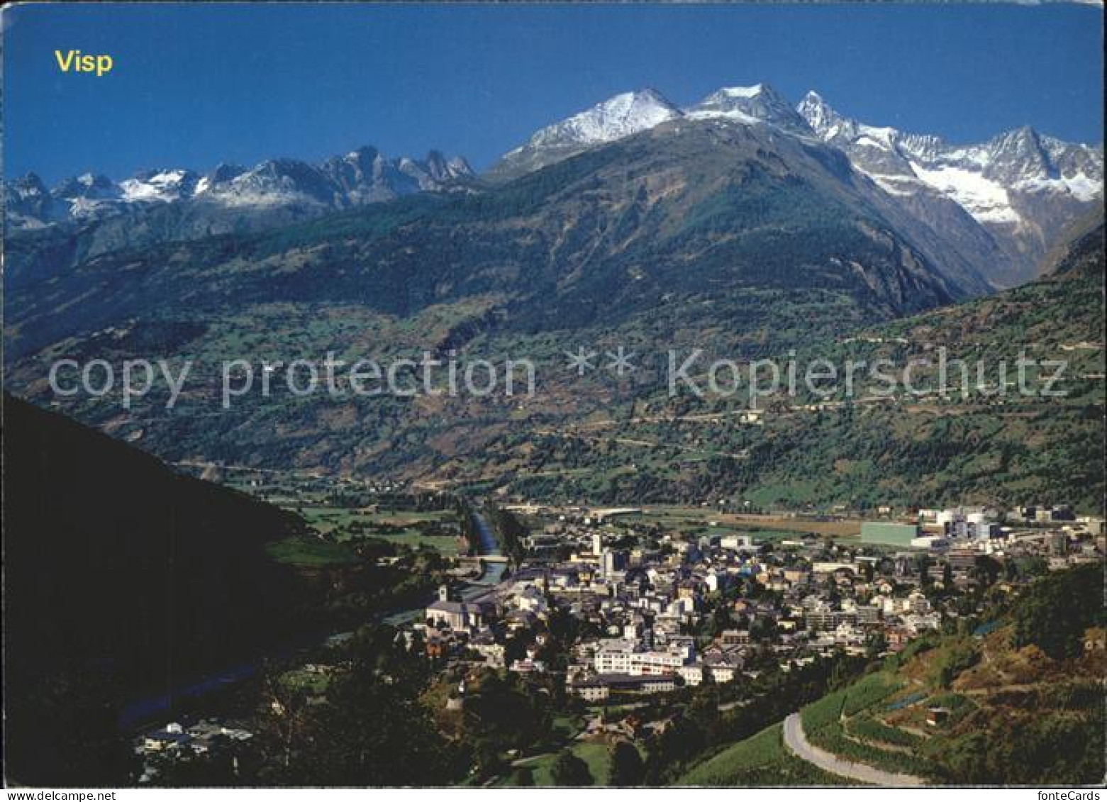 Visp mit Ausserberg Eggerberg und Bietschhorn