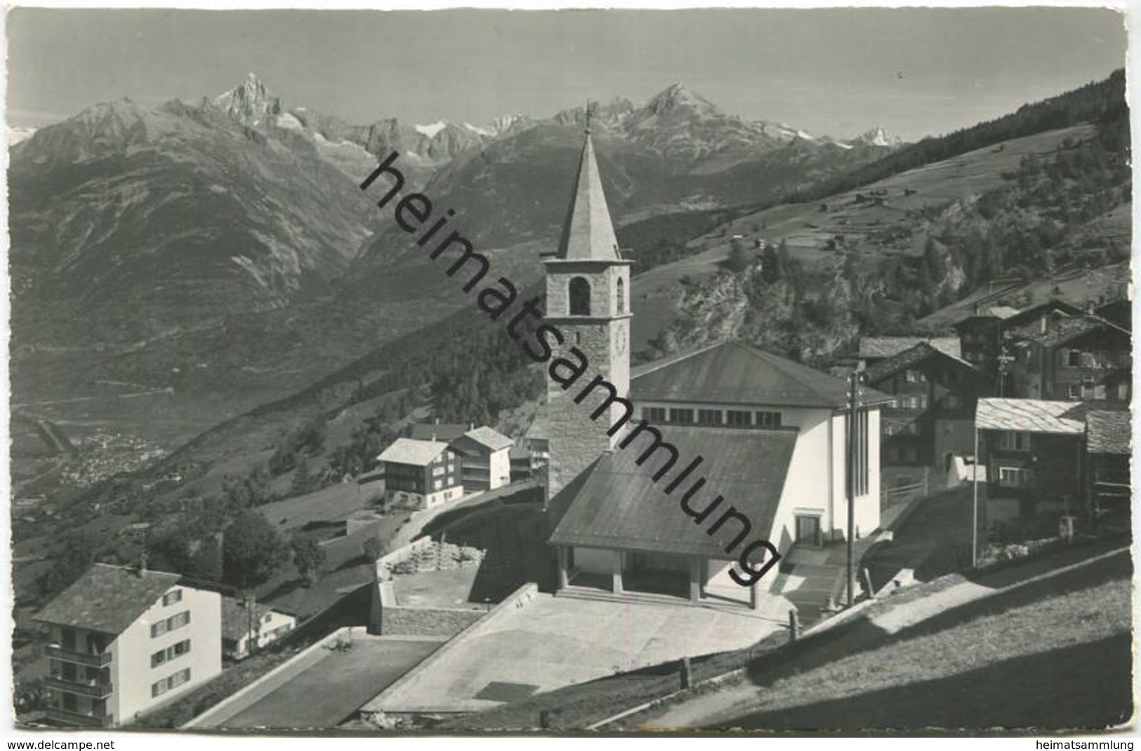 Visperterminen - Foto-AK - Verlag Klopfenstein Adelboden gel. 1975