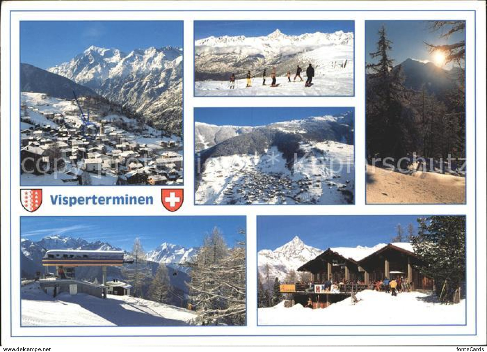 Visperterminen Panorama Teilansichten