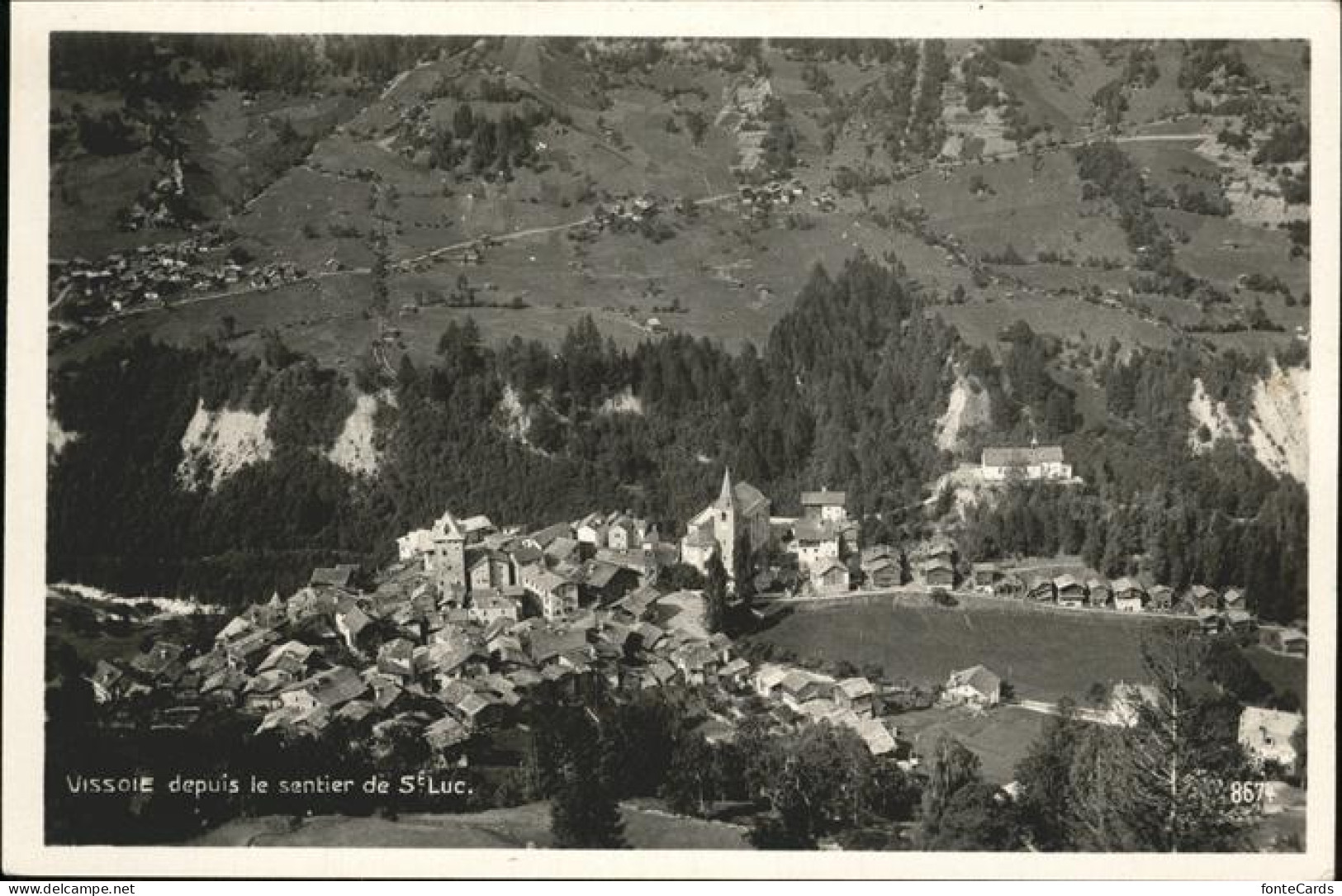 Vissoie Luftbild