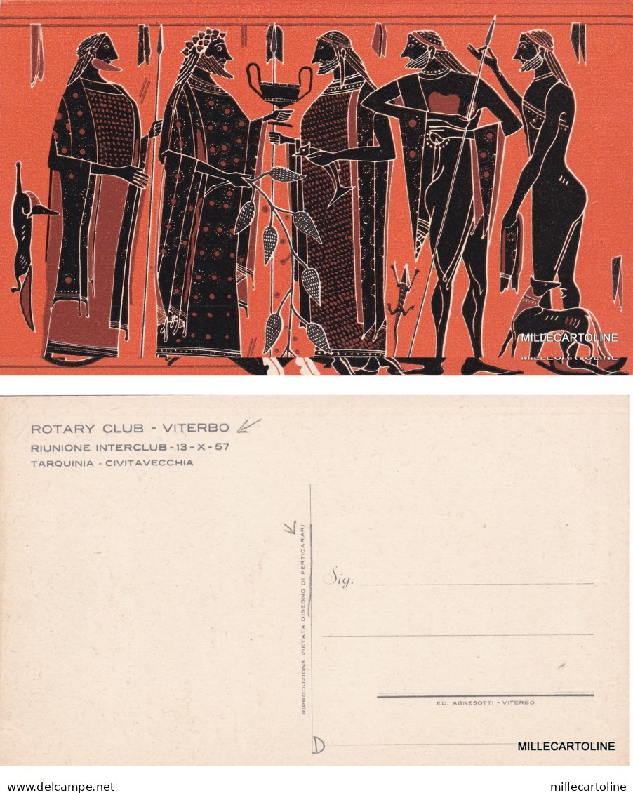 # VITERBO: ROTARY CLUB - RIUNIONE INTERCLUB 1957  TARQUINIA - CIVITAVECCHIA