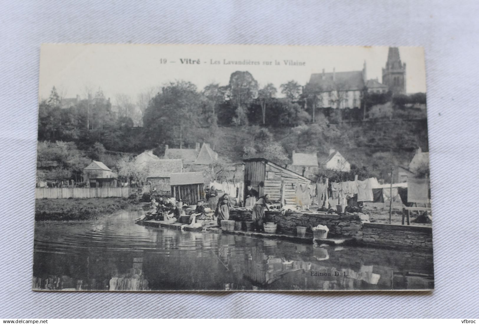 Vitré, les lavandières sur la Vilaine, Ille et Vilaine 35
