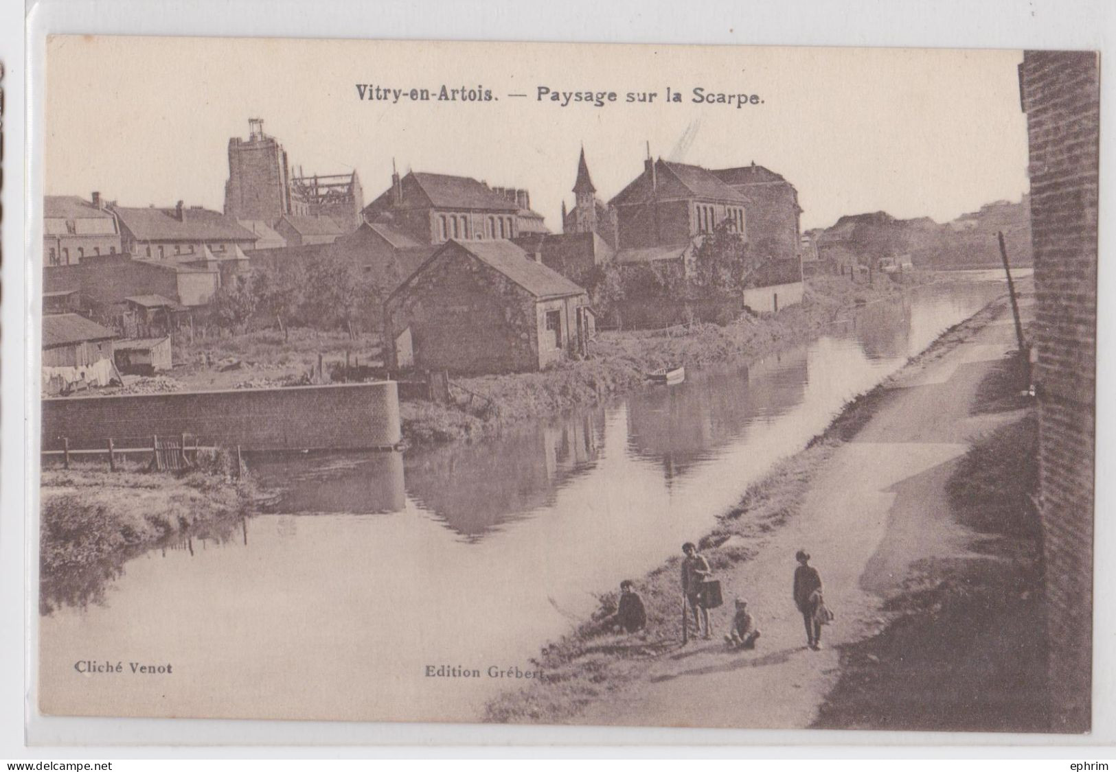 Vitry-en-Artois Paysage sur la Scarpe