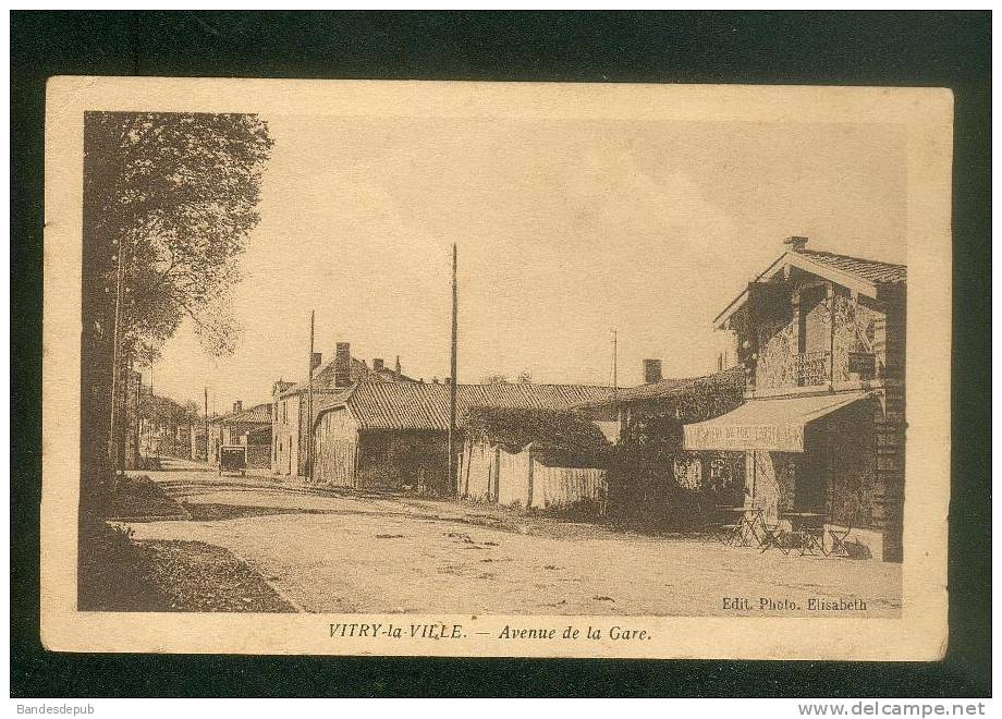 Vitry la Ville ( Marne 51) - Avenue de la Gare ( Edit. Photo Elisabeth )