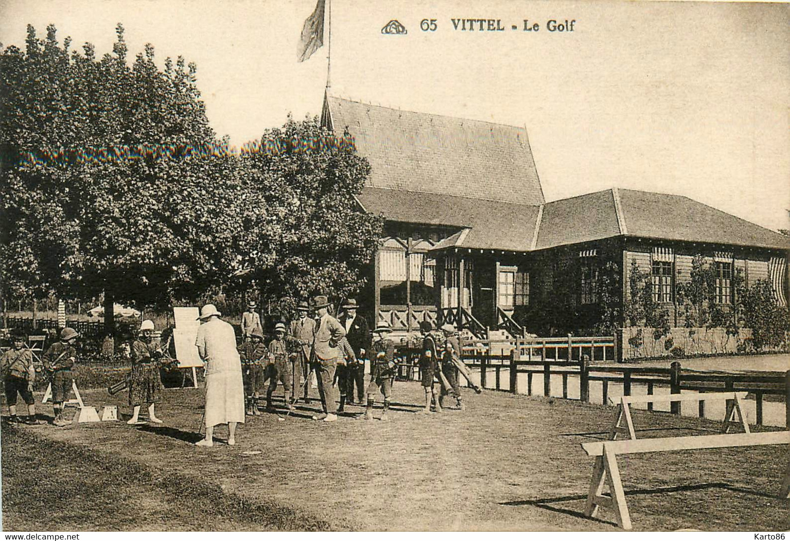 vittel * le golf * golfeur link links sport