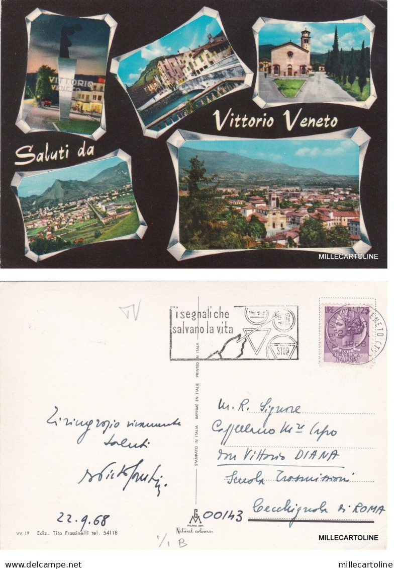 # VITTORIO VENETO: SALUTI DA   1968